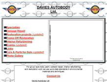 Tablet Screenshot of daviesvette.com